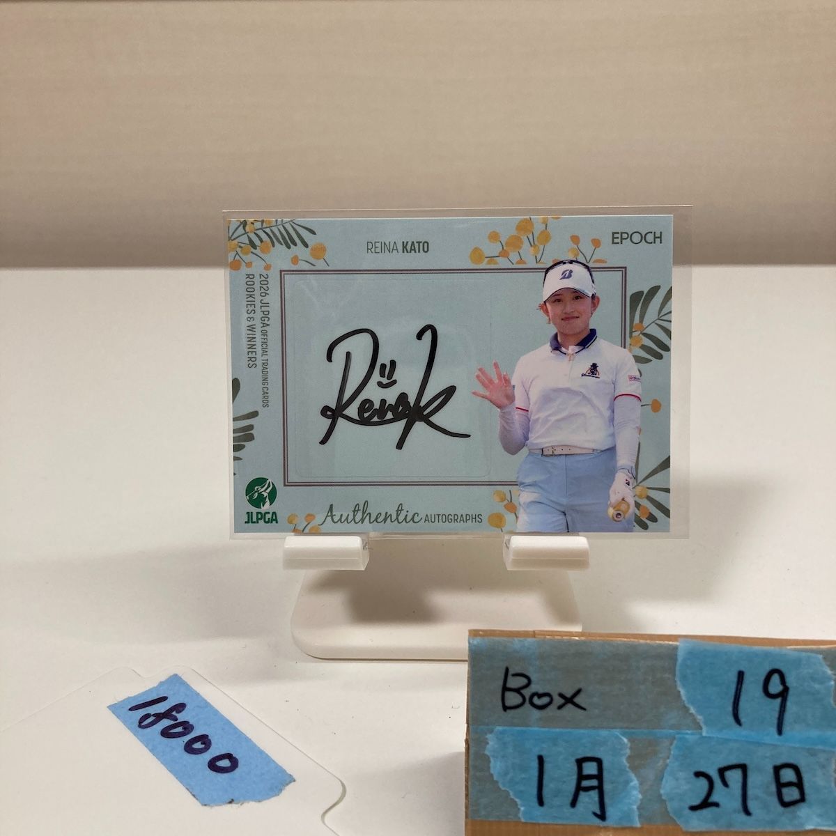 2026 Epoch JLPGA Rookies & Winners 加藤麗奈 Reina Kato 13/14 直筆サインカード 女子プロゴルフ カード