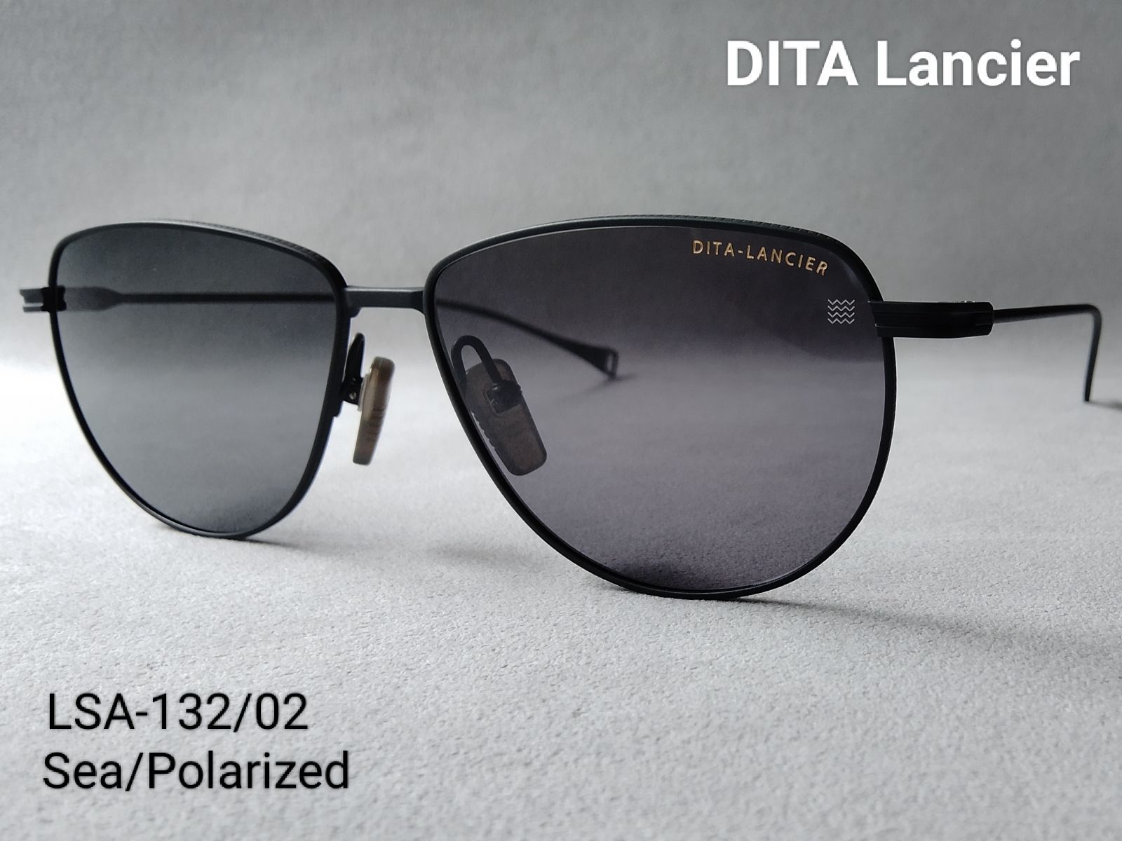 DITA Lancier（ディータ ランシアー）LSA-132-02 Matte Black // Sea GRAY Polarized