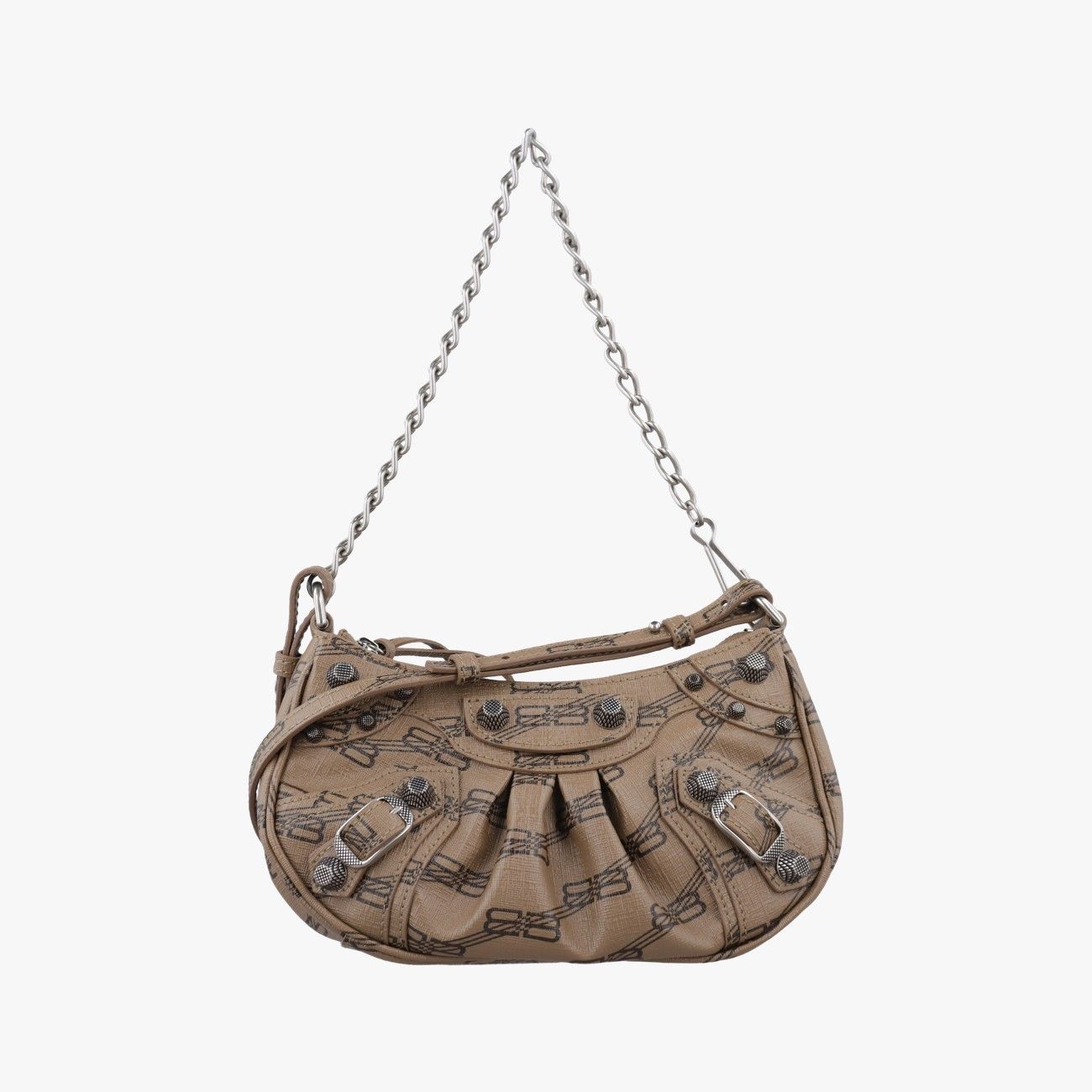 バレンシアガBalenciagaル カゴール ミニ ブラウン レザー 695814.2762.0.584046