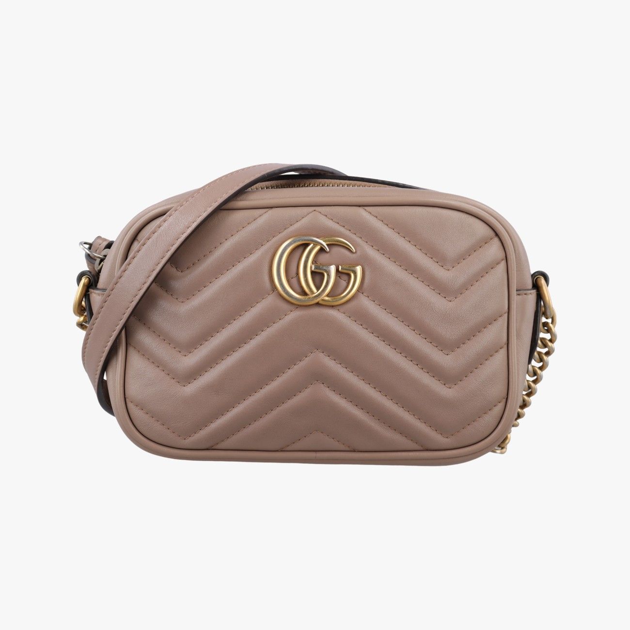 グッチGucciGGマーモント ベージュ レザー 448065 I028284031