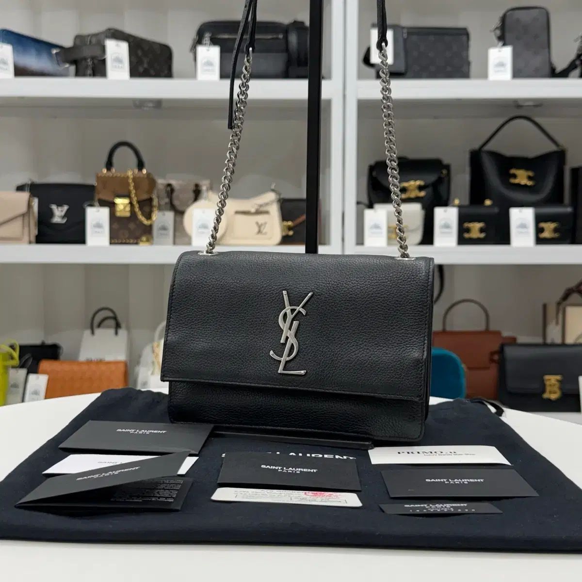 ミニ YVES SAINT LAURENT イヴ・サンローラン サンセット チェーン クロスバック