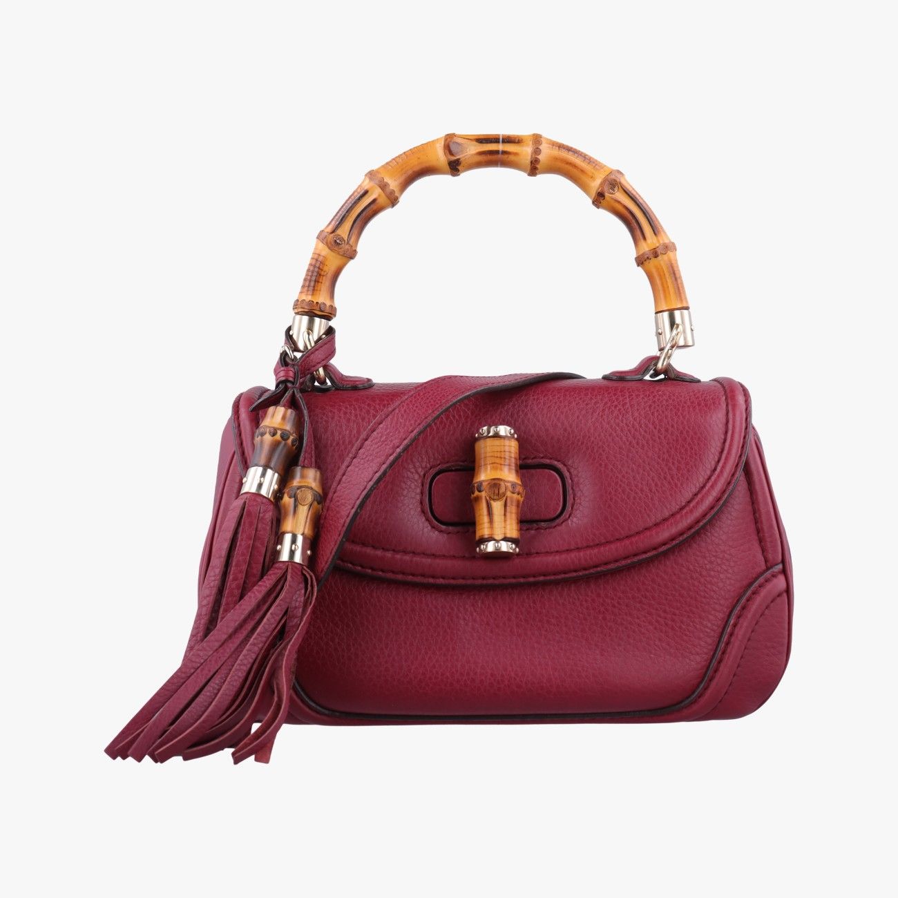グッチGucciニューバンブー ワインレッド レザー 254884 H010000965