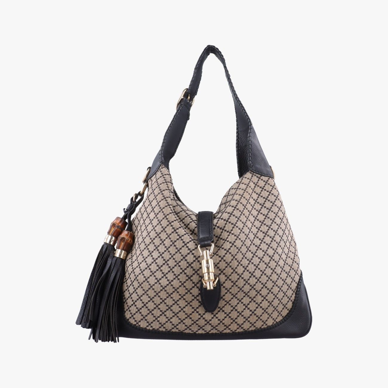 グッチGucciニュージャッキー ブラウン×ブラック キャンバス 246907 製番不明