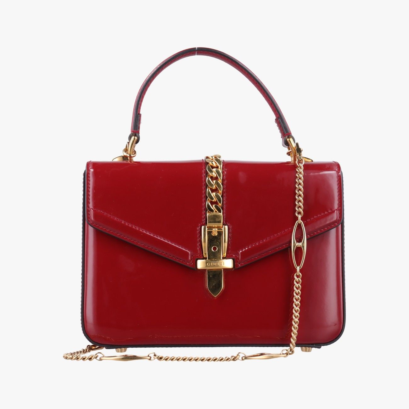 グッチGucciシルヴィ レッド パテント 589479 I030331714