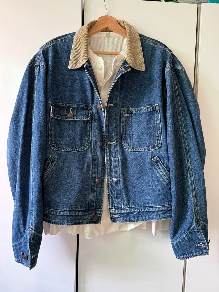 RRL(ダブルアールエル) コーデュロイ カラー ダンガリー M