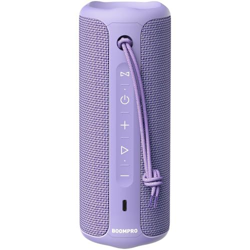 R★MIATONE Bluetooth 5.3 スピーカー 36W出力 アウトドア 大音量 IPX7 防水 重低音 5000mAh 16時間連続再生 DSP処理 ステレオペアリング USB-C接続 (パープル) d23db750