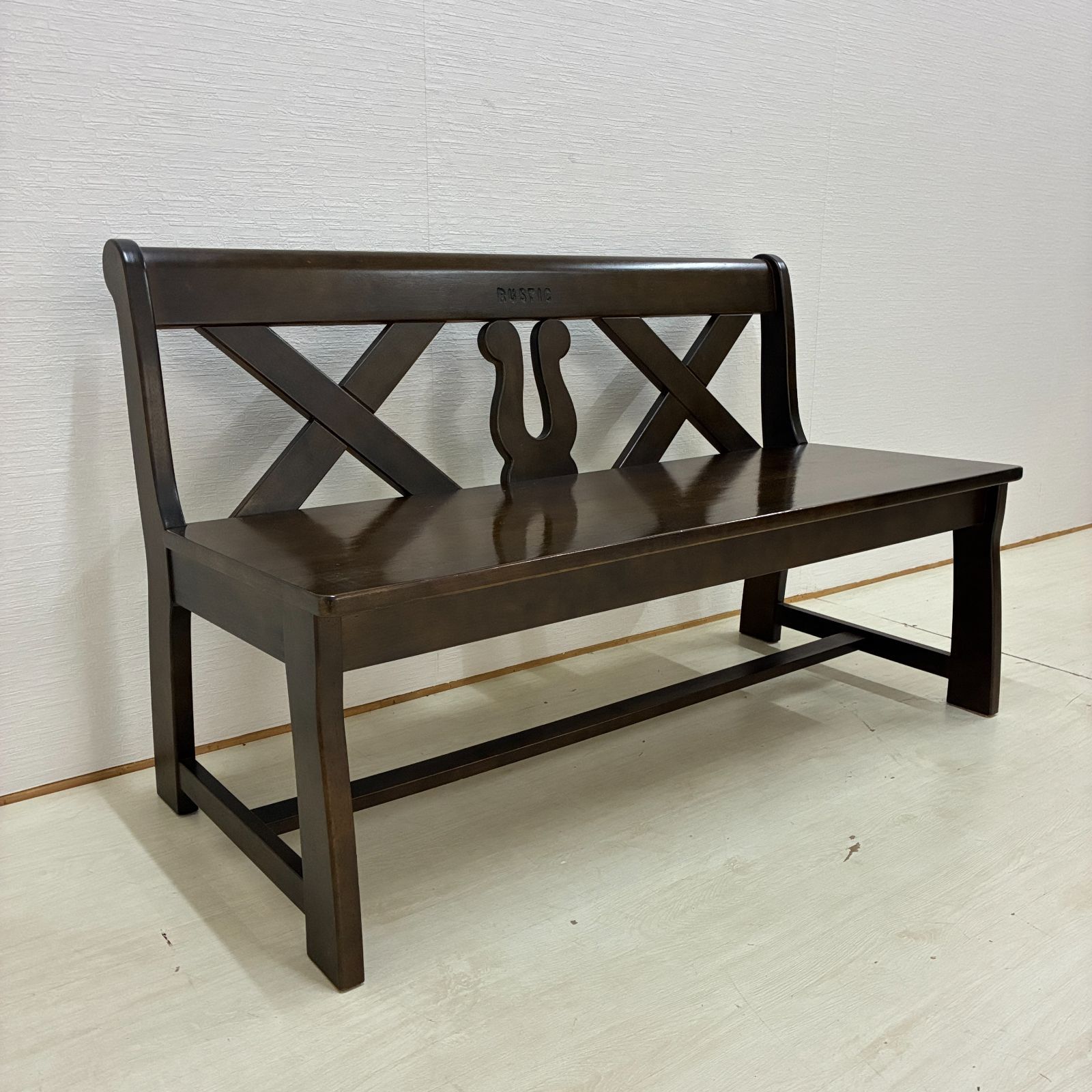 【カリモク】RUSTIC ルスティック ベンチ ダイニングチェア 椅子 レトロ カントリー