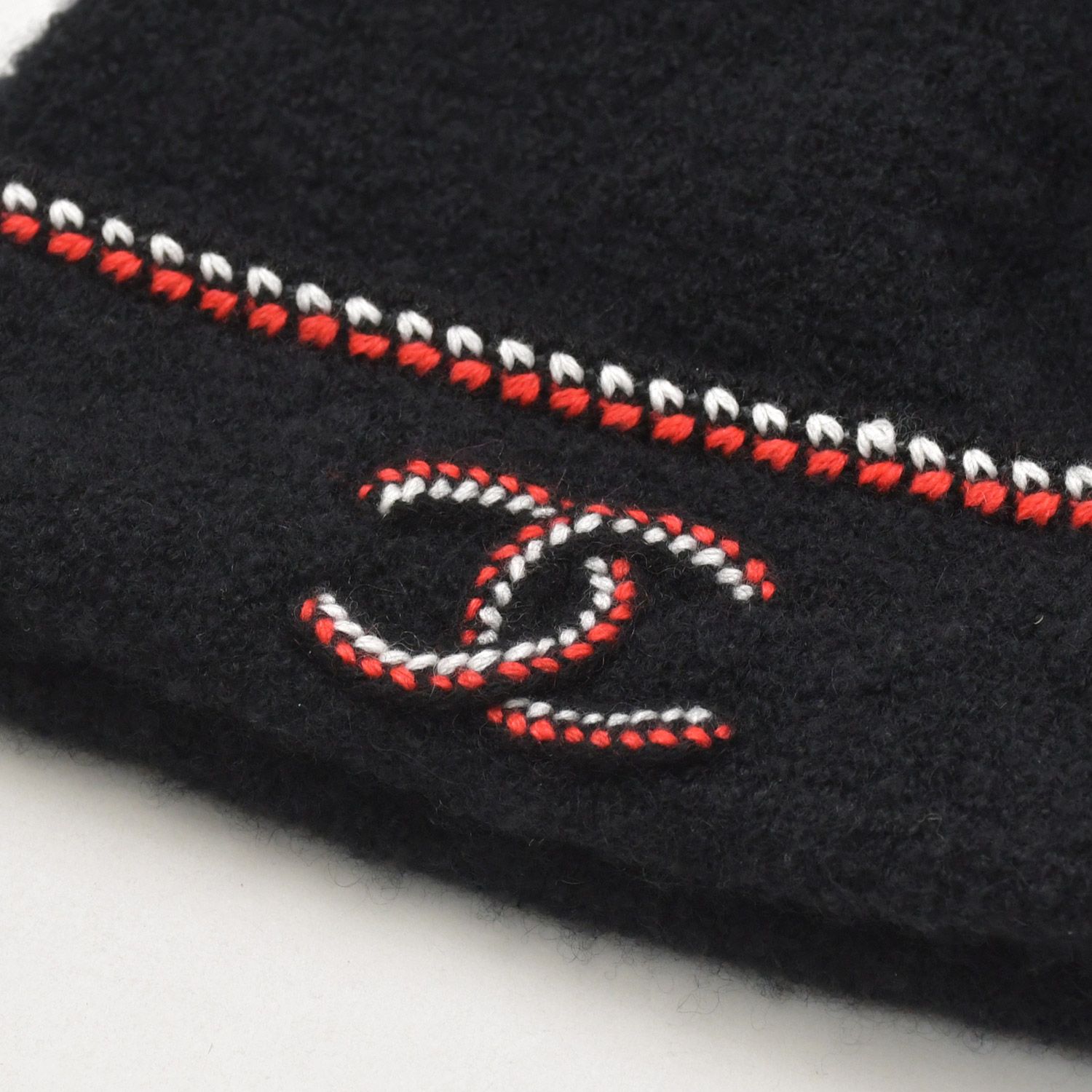 極美品 CHANEL シャネル ニット帽 ニットキャップ カシミヤ シルク