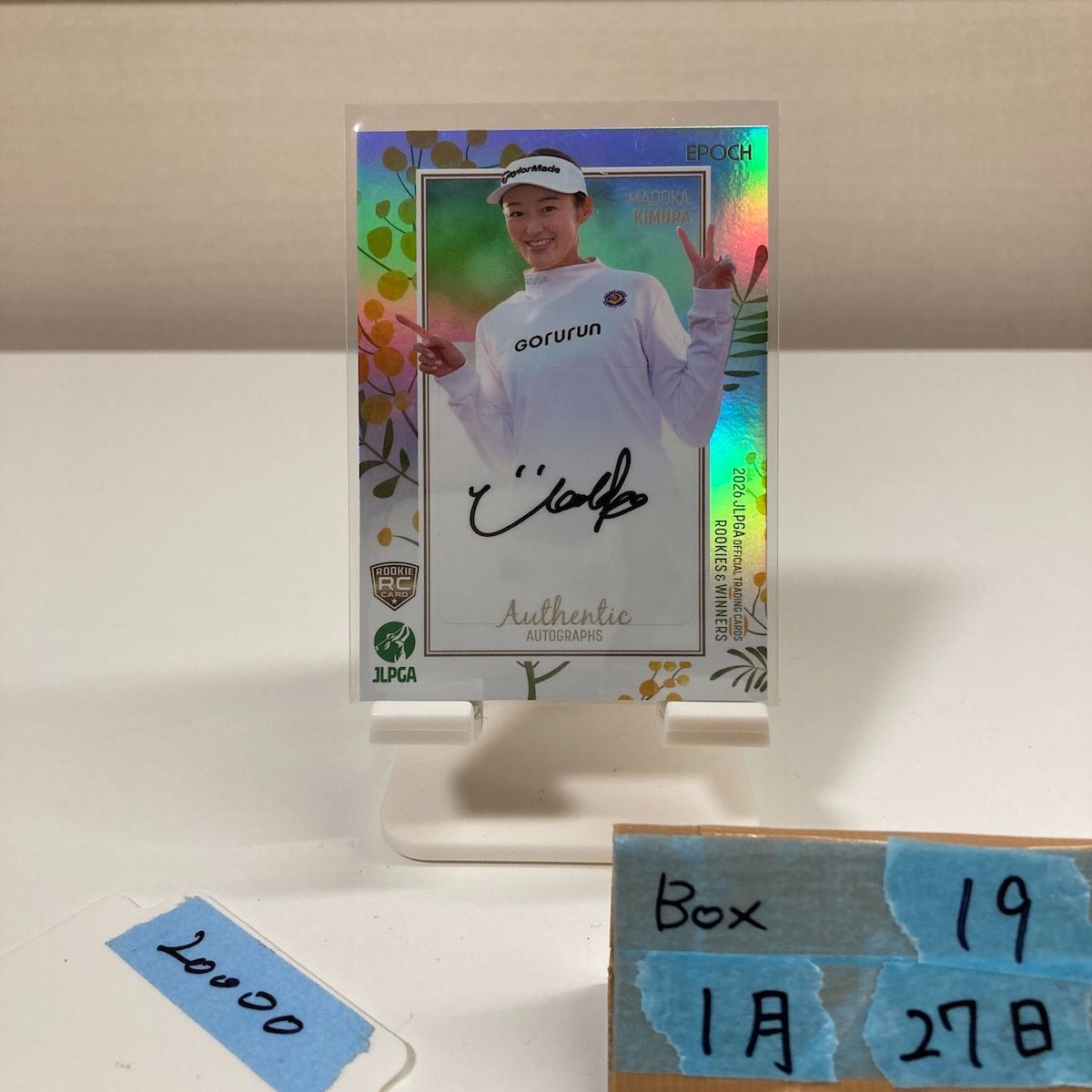 2026 Epoch JLPGA Rookies & Winners 木村円 Madoka Kimura 06/10 直筆サインカード 女子プロゴルフ RC ルーキー Rookie カード