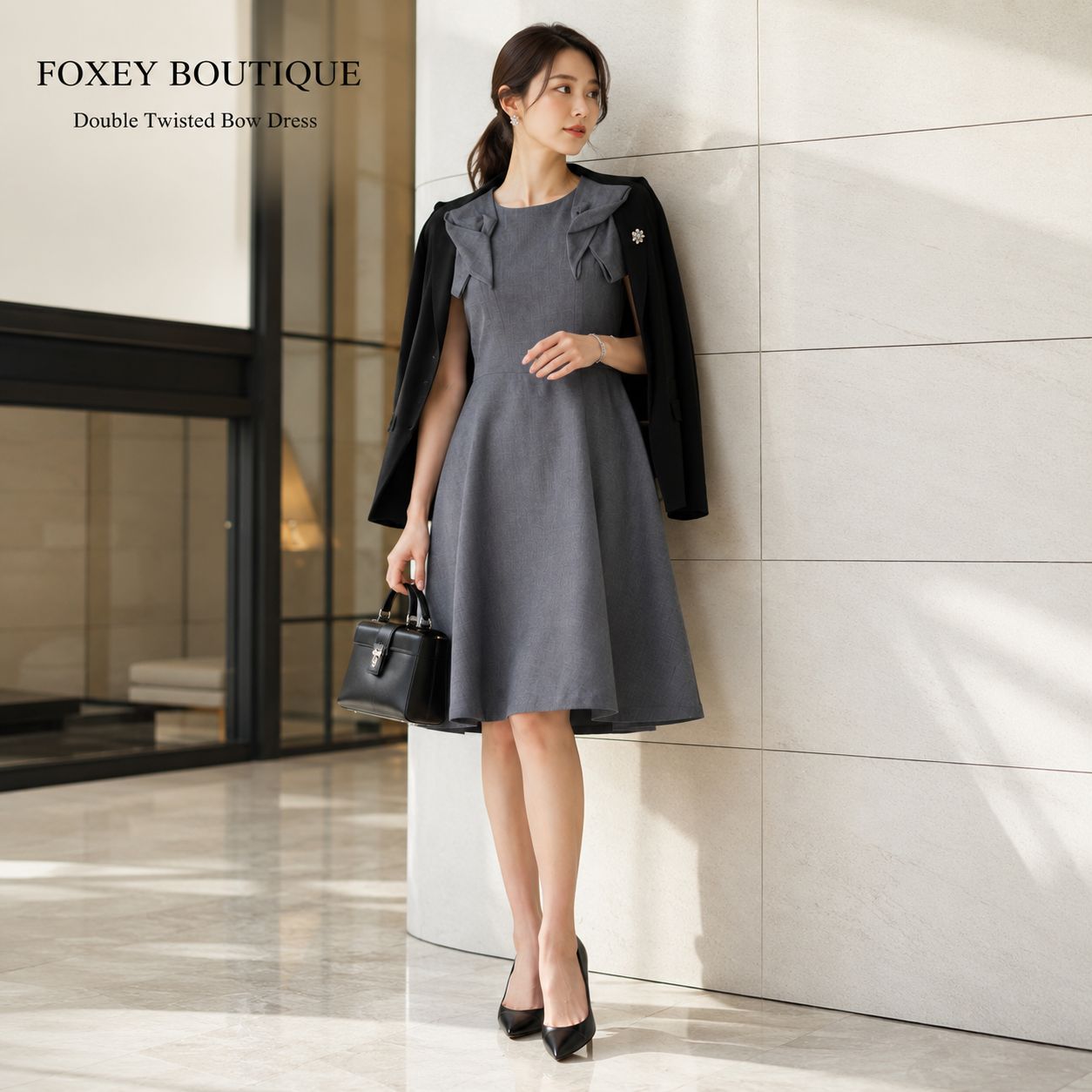 未使用に近い / 上品なボウデザイン】FOXEY BOUTIQUE / フォクシー