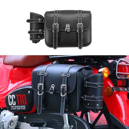 Yoothi 互換品 サドルバッグ バイクサイドバッグ10L バイク用 サドルバッグ 防水 大容量 ドリンクホルダー付属 金具防錆 工具カバン 小物収納 底部防火耐久素材 クロスカブ 110 サイドバッグ送料無料 3e655ad8