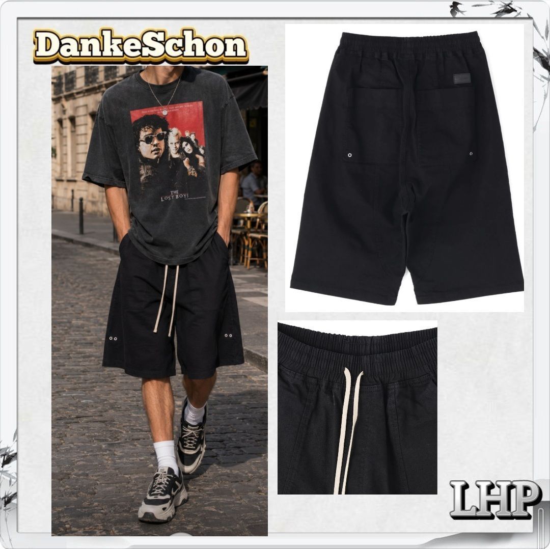 正規品 LHP DankeSchon ダンケシェーン ティーシーブラック サルエル ショート パンツ ハーフパンツ ブラック