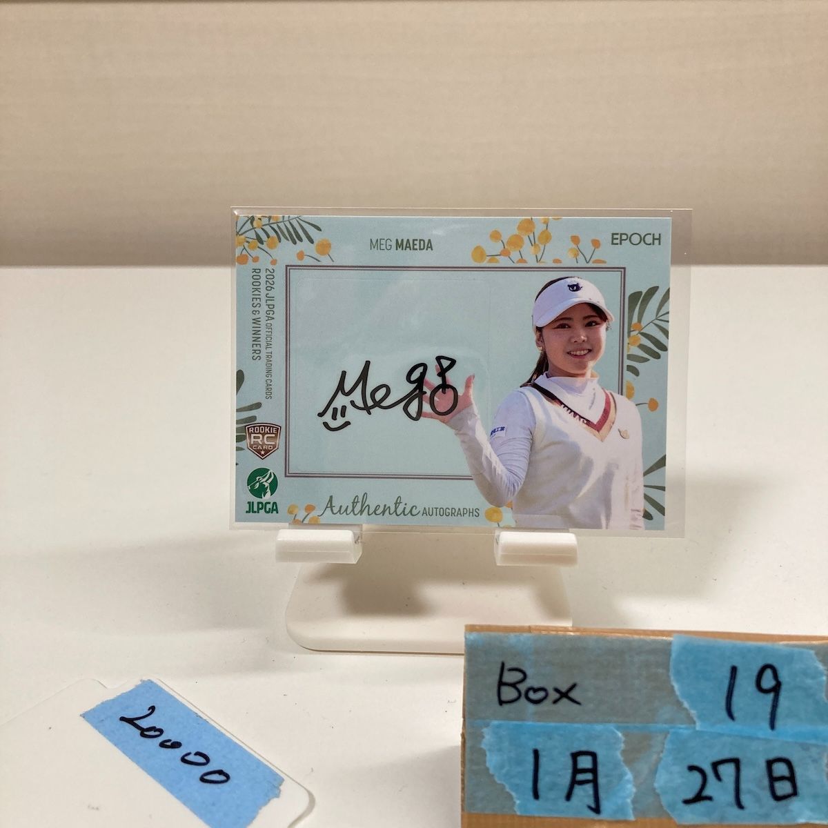 2026 Epoch JLPGA Rookies & Winners 前多愛 Meg Maeda 05/12 直筆サインカード 女子プロゴルフ RC ルーキー Rookie カード