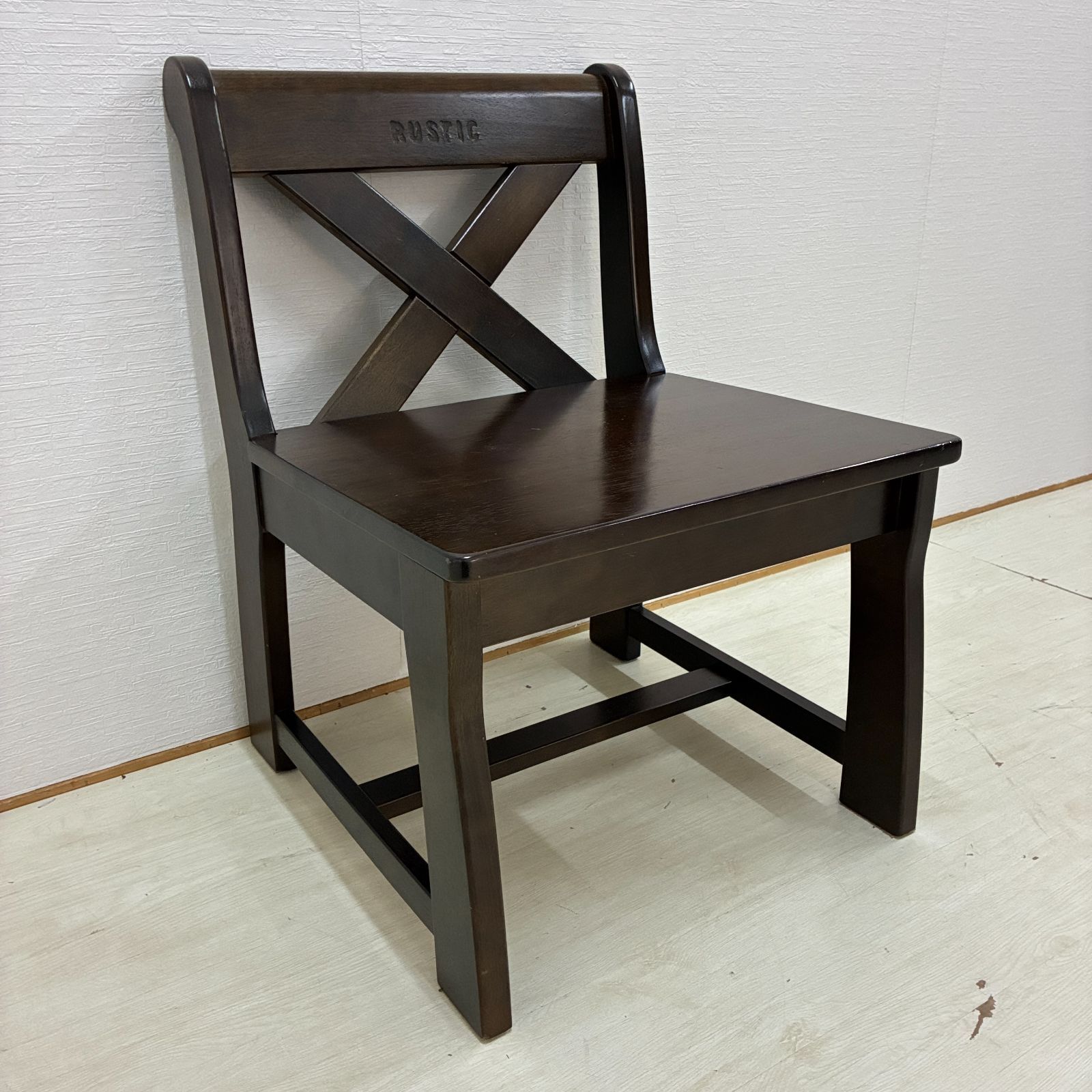 カリモク】RUSTIC ルスティック ベンチ ダイニングチェア 椅子 レトロ