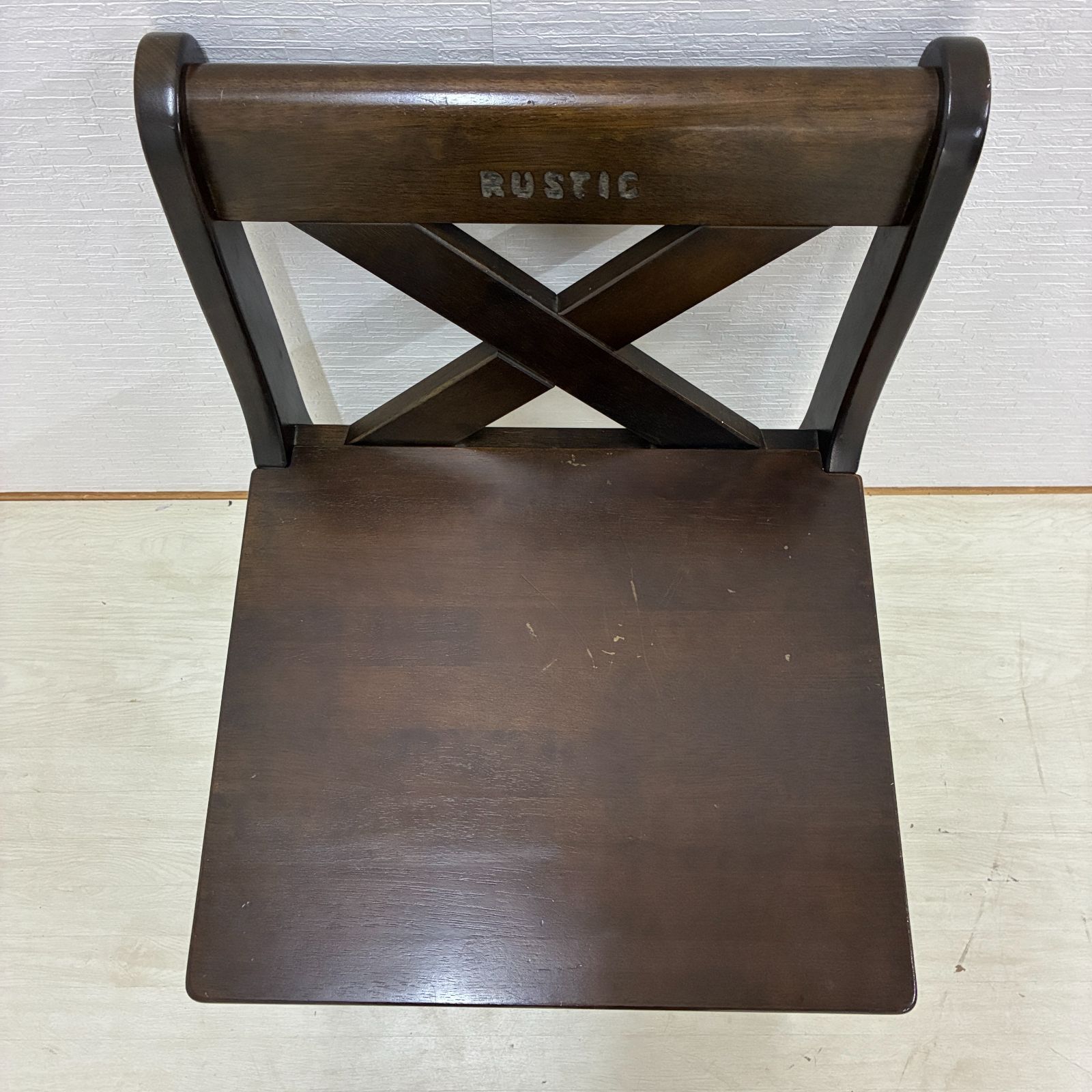 カリモク】RUSTIC ルスティック ベンチ ダイニングチェア 椅子 レトロ