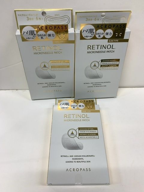 P1682 ACROPASS RETINOL MICRONEEDLE PATCH SLIM TYPE RTパッチ1 3回分 3点セット