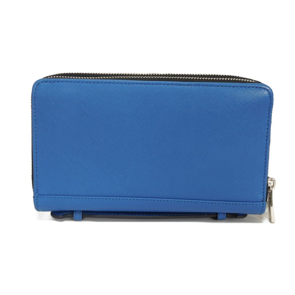 COACH コーチ 長財布 オーガナイザー ウォレット ブルー 箱付 COACH コーチ トラベル オーガナイザー ウォレット クロスグレイン