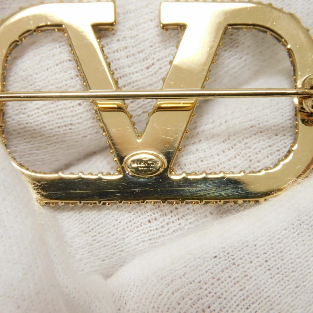 VALENTINO ヴァレンティノ Vロゴ シグネチャー クリスタル