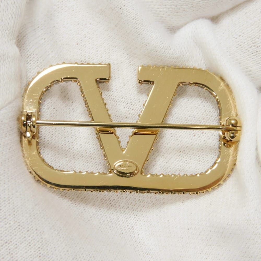 VALENTINO ヴァレンティノ Vロゴ シグネチャー クリスタル