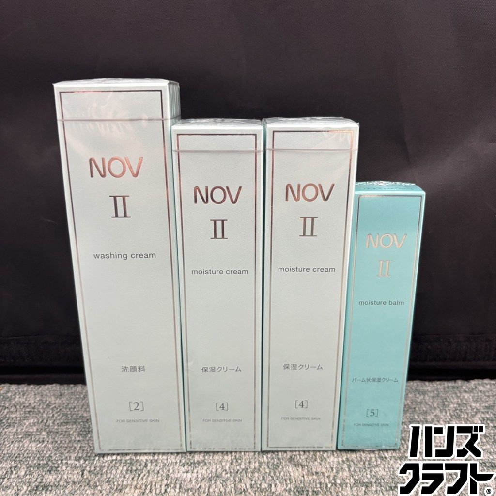 ◎【未使用／4本セット】 ノブ II ウォッシングクリーム 110g ／ モイスチュアクリーム 50g×2本 ／ モイスチュアバーム 30g 保湿クリーム NOV2
