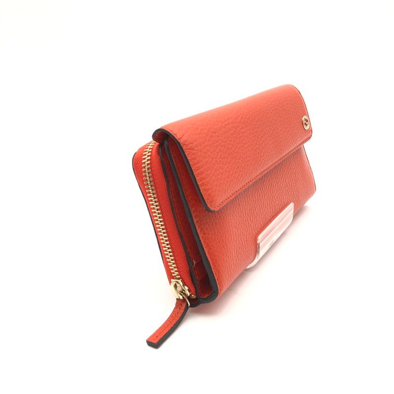 中古美品】 GUCCI インターロッキングG インフィニティ 二つ折り