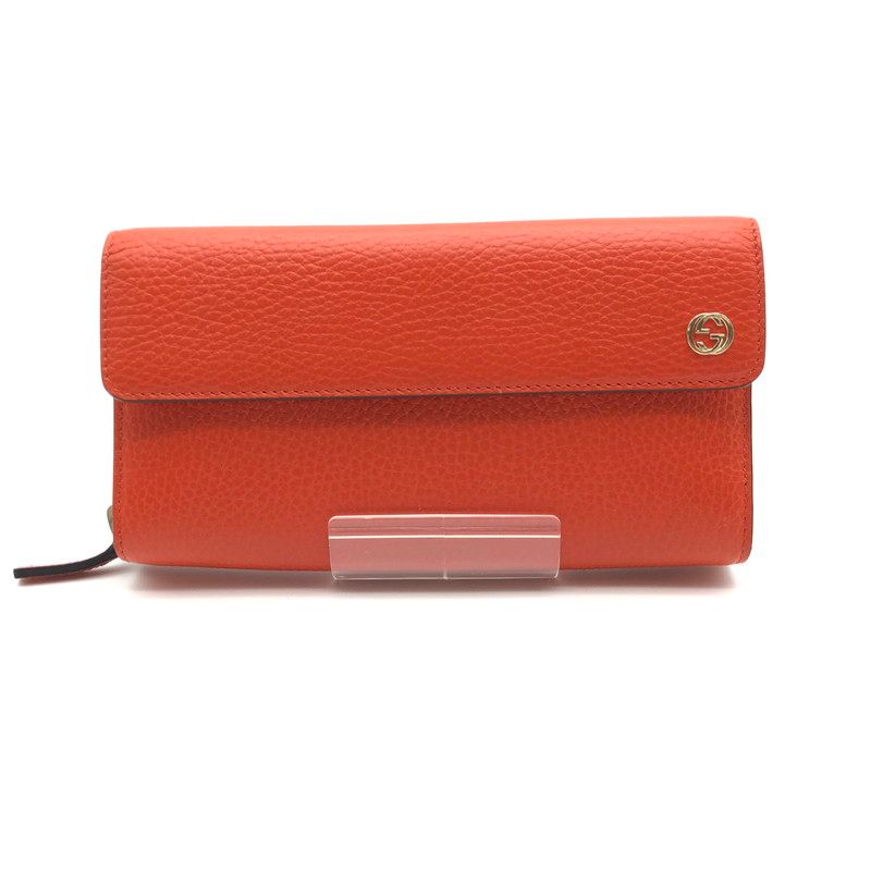 中古美品】 GUCCI インターロッキングG インフィニティ 二つ折り