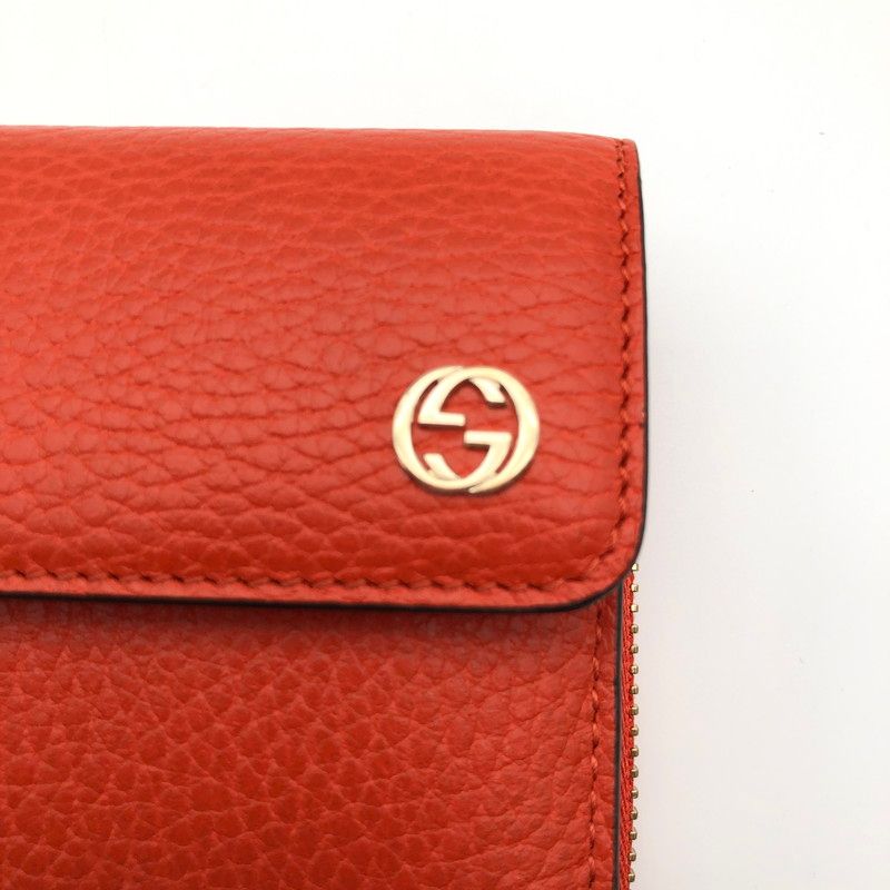 中古美品】 GUCCI インターロッキングG インフィニティ 二つ折り