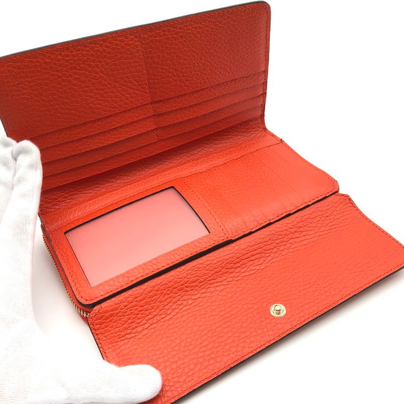 中古美品】 GUCCI インターロッキングG インフィニティ 二つ折り
