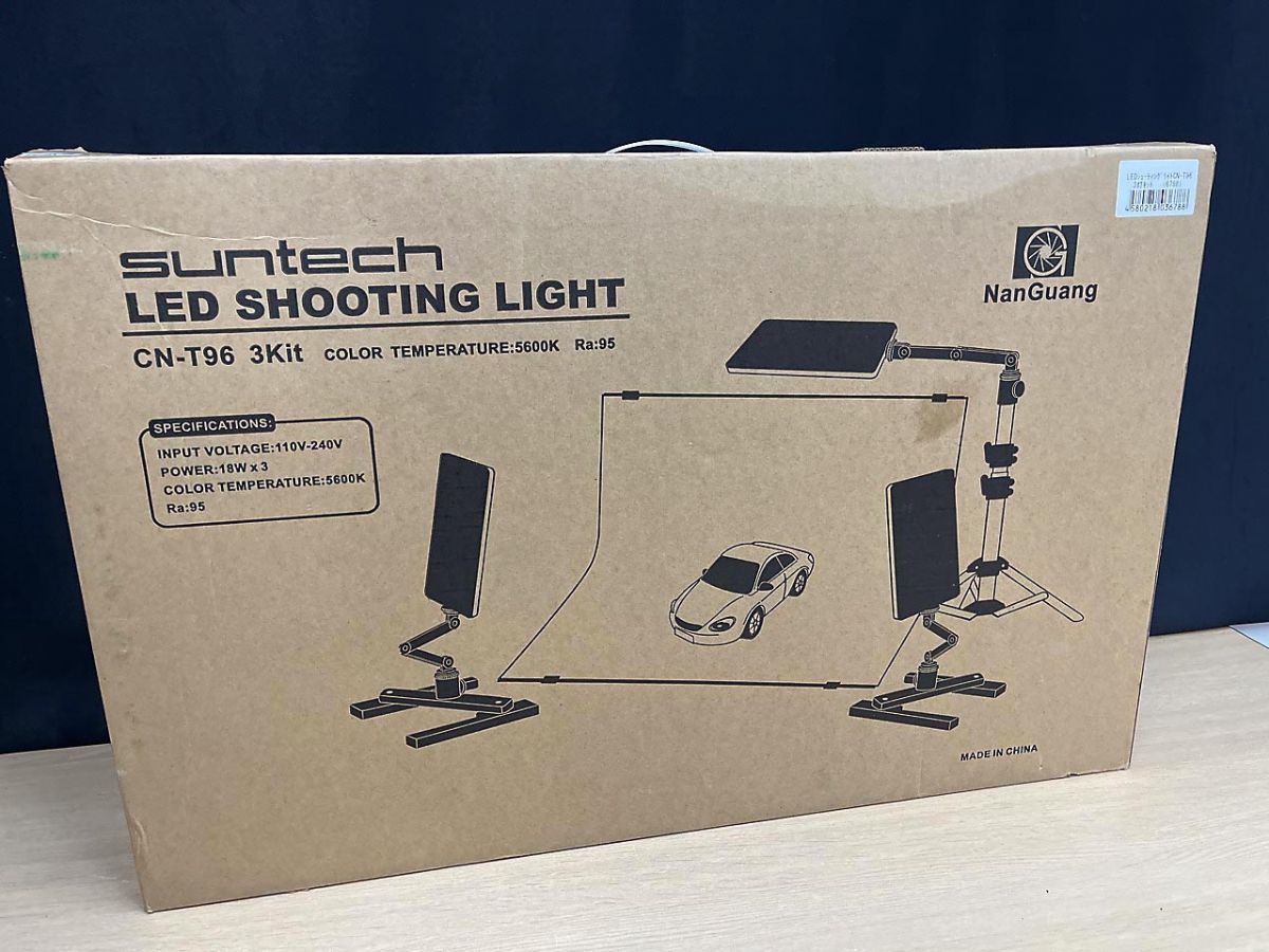【美品】 Suntech サンテック LEDシューティングライト CN-T96 3灯キット 撮影