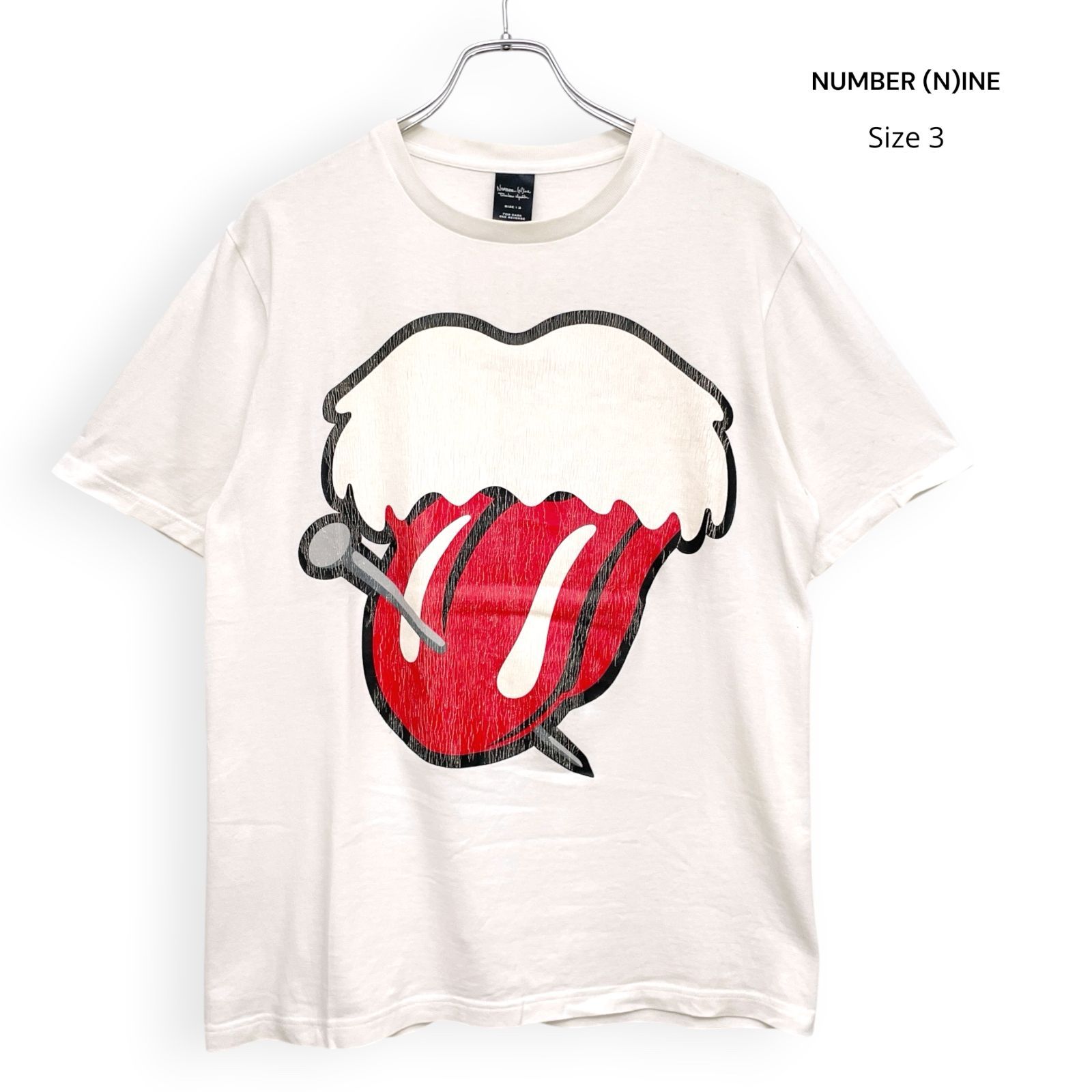 NUMBER (N)INE ナンバーナイン 宮下期 ベロ Ｔシャツ 半袖 Size3 /R26442