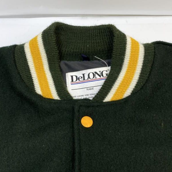 DeLONG usa製 MLB チーム スタジャン アスレチックス 中古】DeLONG 90s MLB アスレチックス スタジャン(袖汚れあり