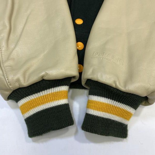 中古】DeLONG 90s MLB アスレチックス スタジャン(袖汚れあり
