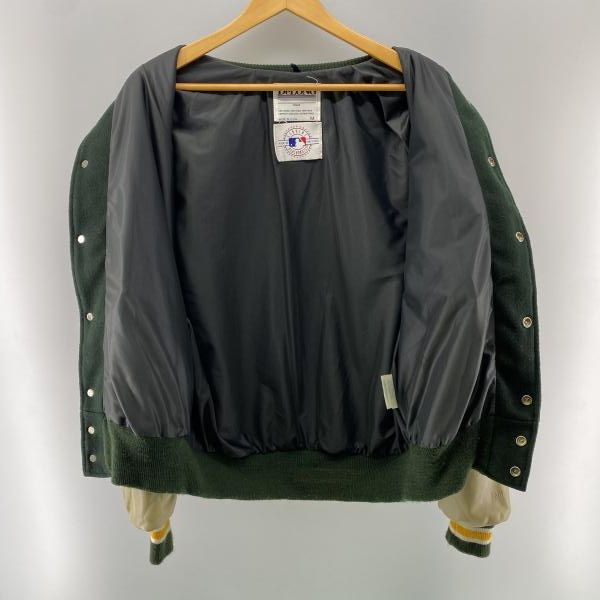 中古】DeLONG 90s MLB アスレチックス スタジャン(袖汚れあり