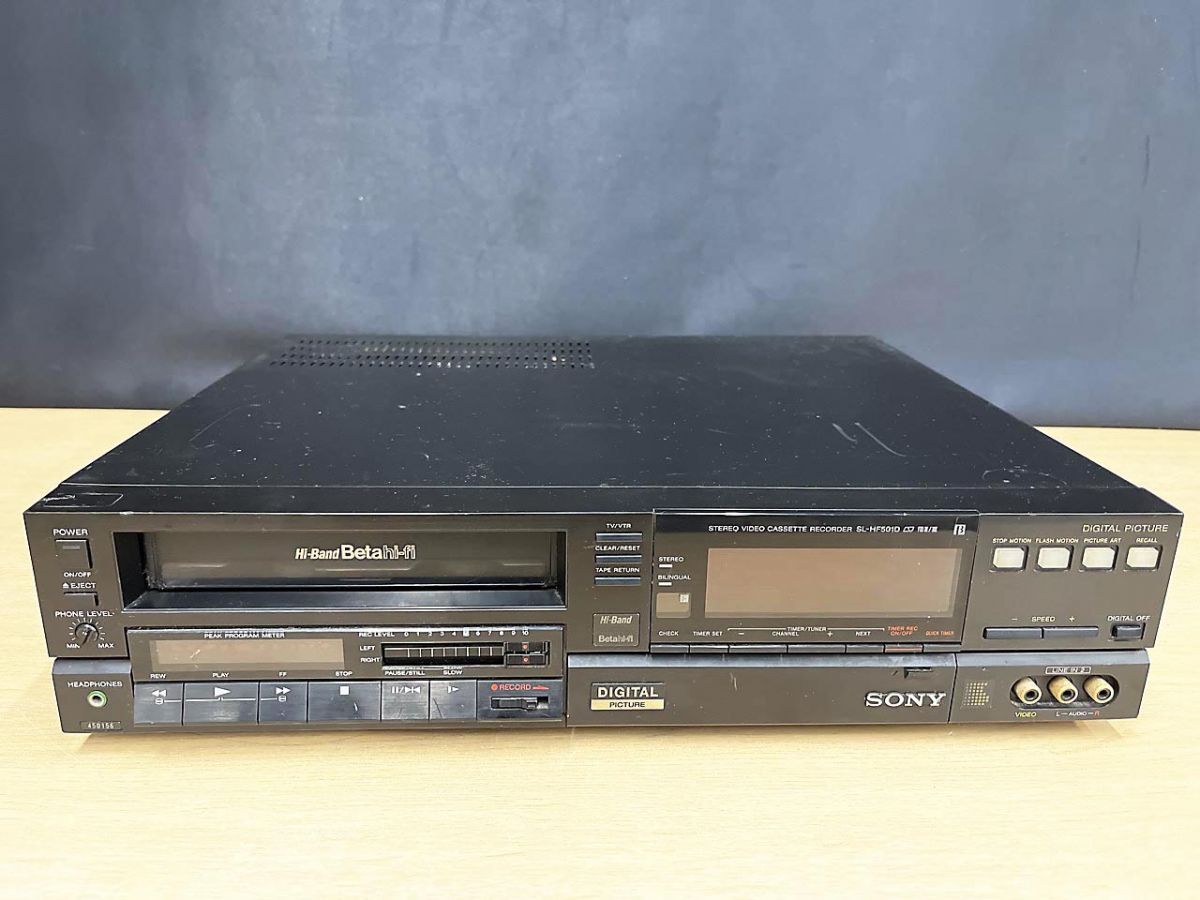 ベータビデオデッキ✴︎SONYBetamax【ジャンク品】 ジャンク品】 SONY ソニー ベータビデオデッキ Hi-Band Betamax SL
