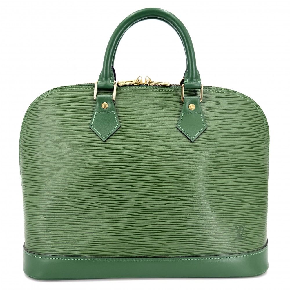 ルイヴィトン ハンドバッグ レディース アルマPM LOUIS VUITTON M52144 エピレザー グリーン 緑 ゴールド金具【中古品】