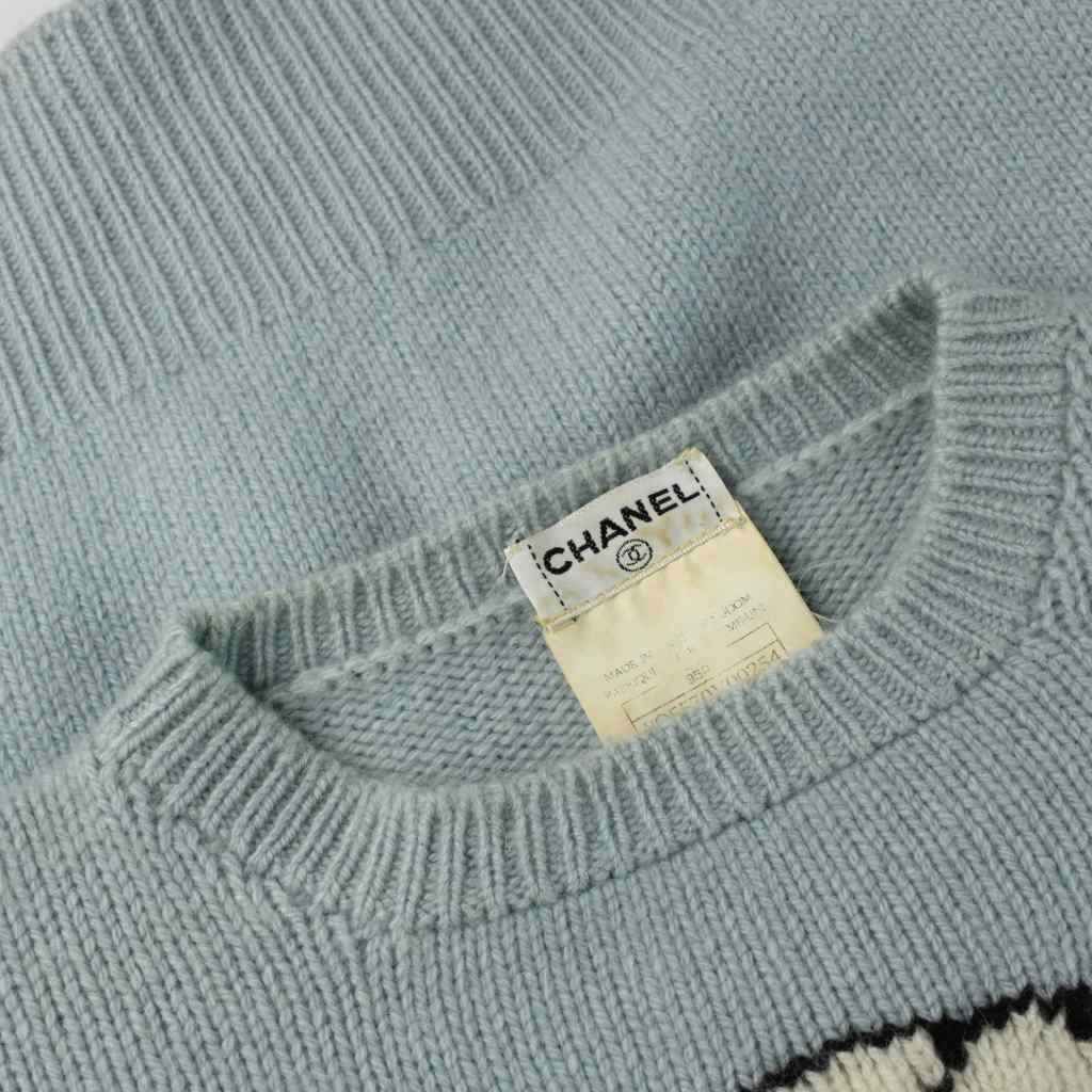 シャネル CHANEL 95A ヴィンテージ カシミヤ ニット セーター カメリア