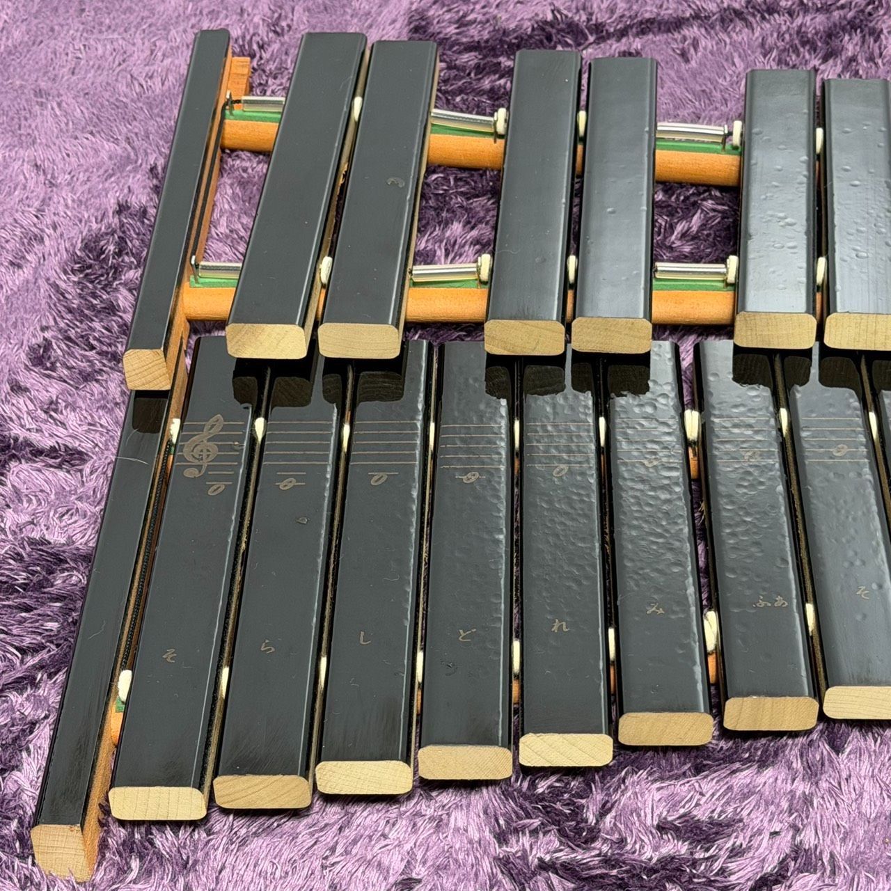 ☆動作品 送料無料 A YAMAHA ヤマハ 卓上木琴 No.185 マレット付き