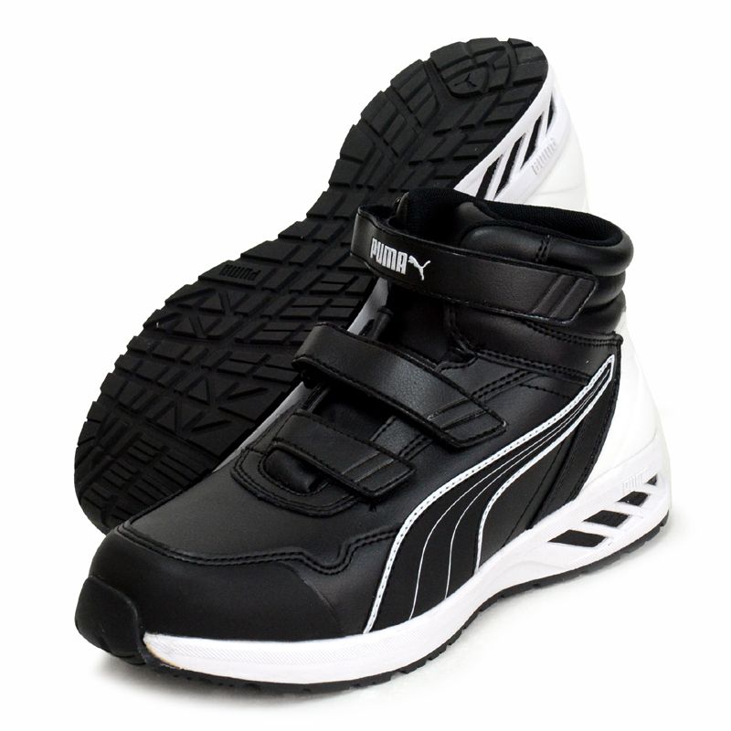 PUMA(プーマ) ライダー2.0 ブラック ミッド 安全靴 ミドルカット 23SS (63.352.0)、ブラック
