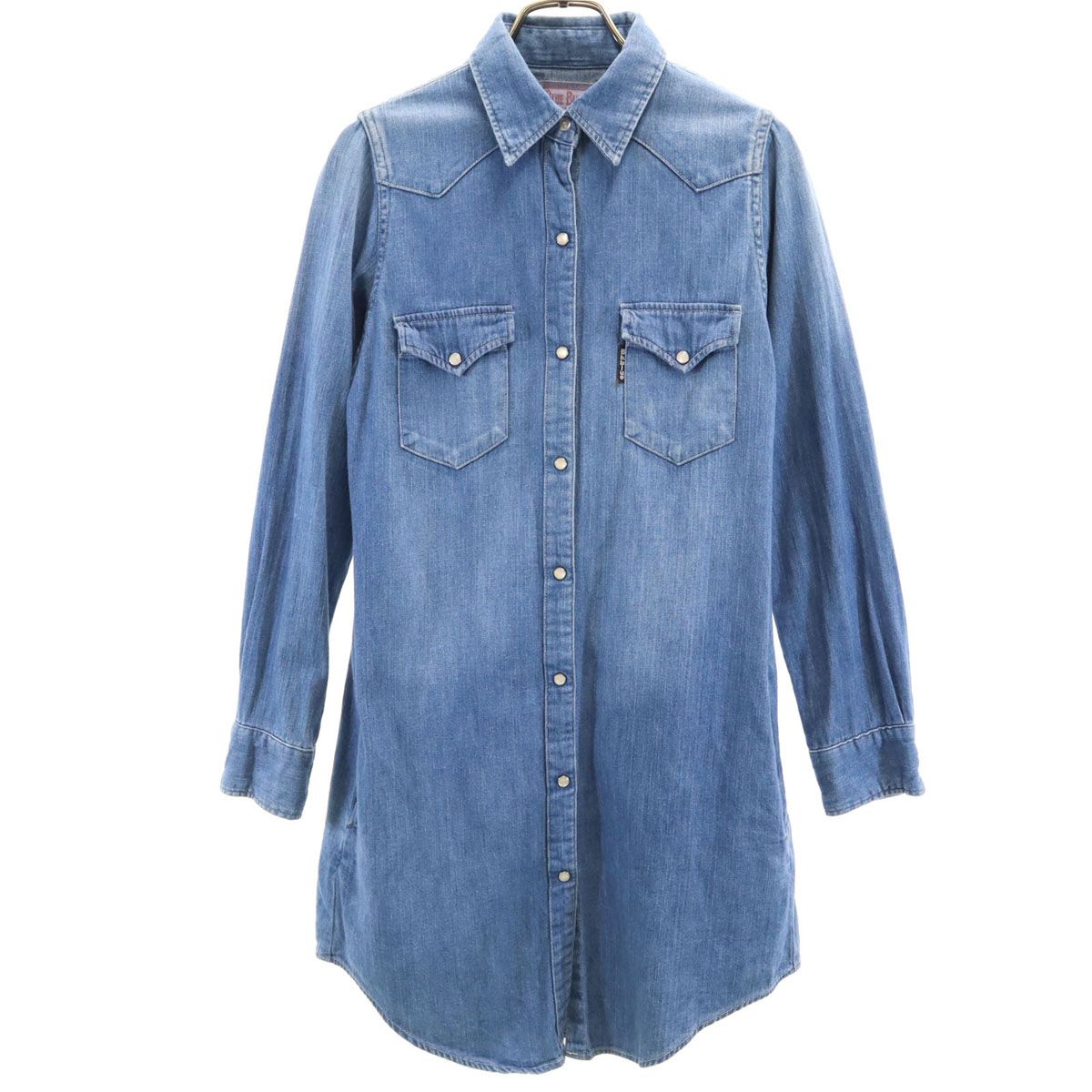 BLUE BLUE ブルーブルー 日本製 長袖 シャンブレーデニム BLUE BLUE ブルーブルー 日本製 長袖 シャンブレーデニム