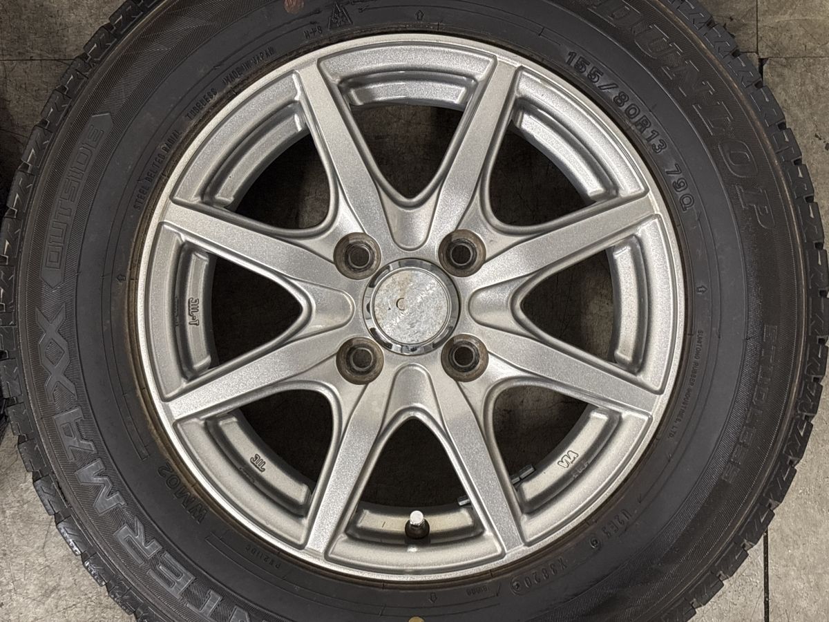 スタッドレス】AQUA 13in 5J +35 PCD100 ダンロップ ウィンター
