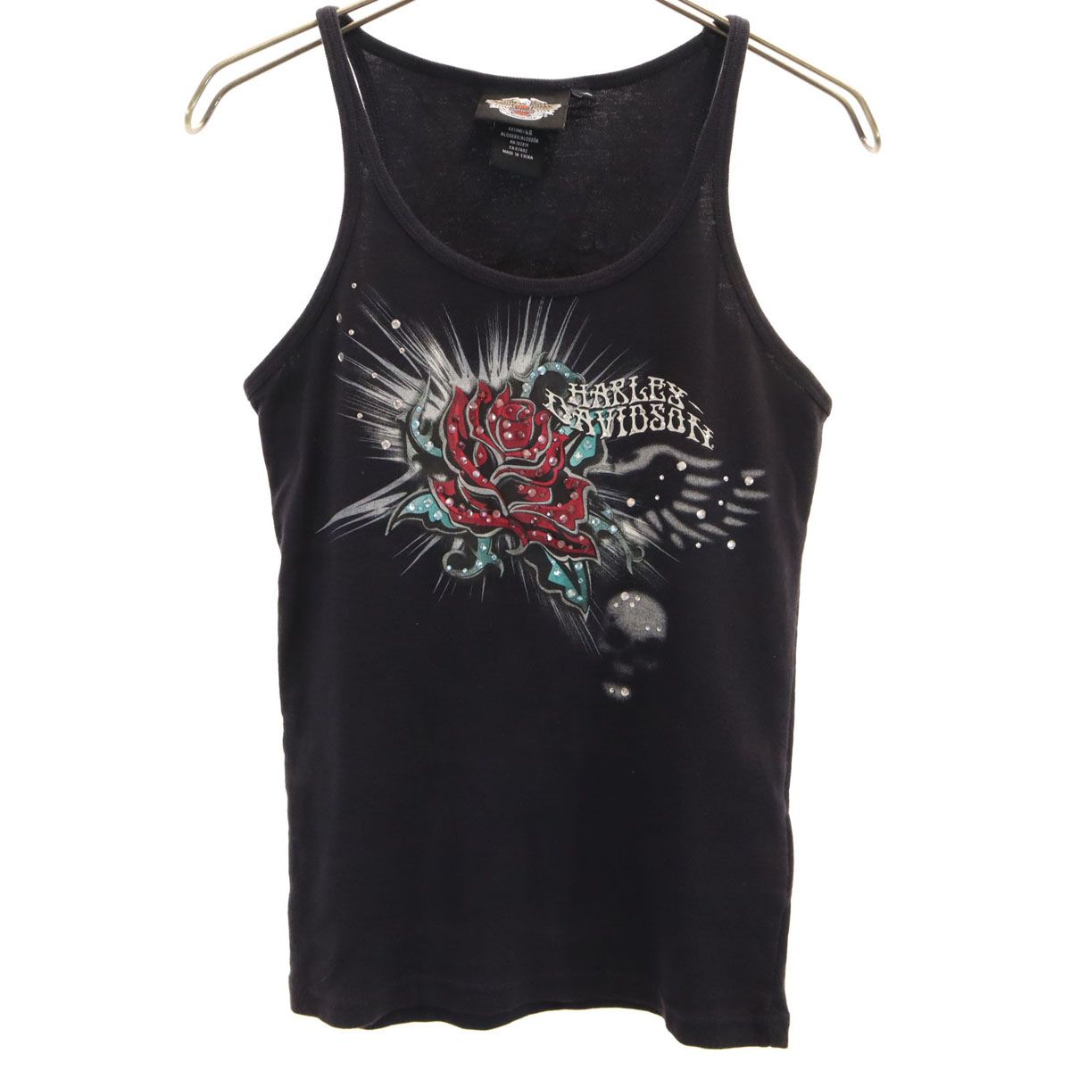 HARLEY DAVIDSON ハーレーダビッドソン タンクトップ XS ブラック 