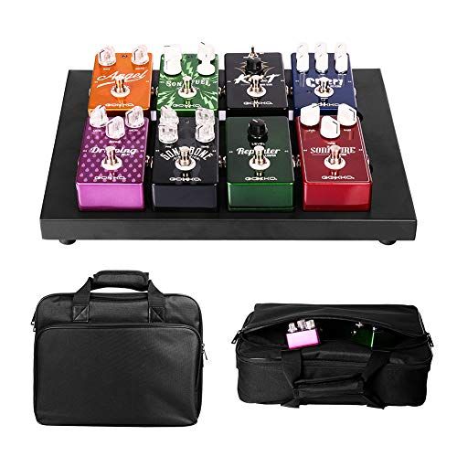 GOKKO ギターエフェクター ボードペダルボード 丈夫で耐用 軽量 収納バッグ付き(M-350x270x50MM)★m ea194525