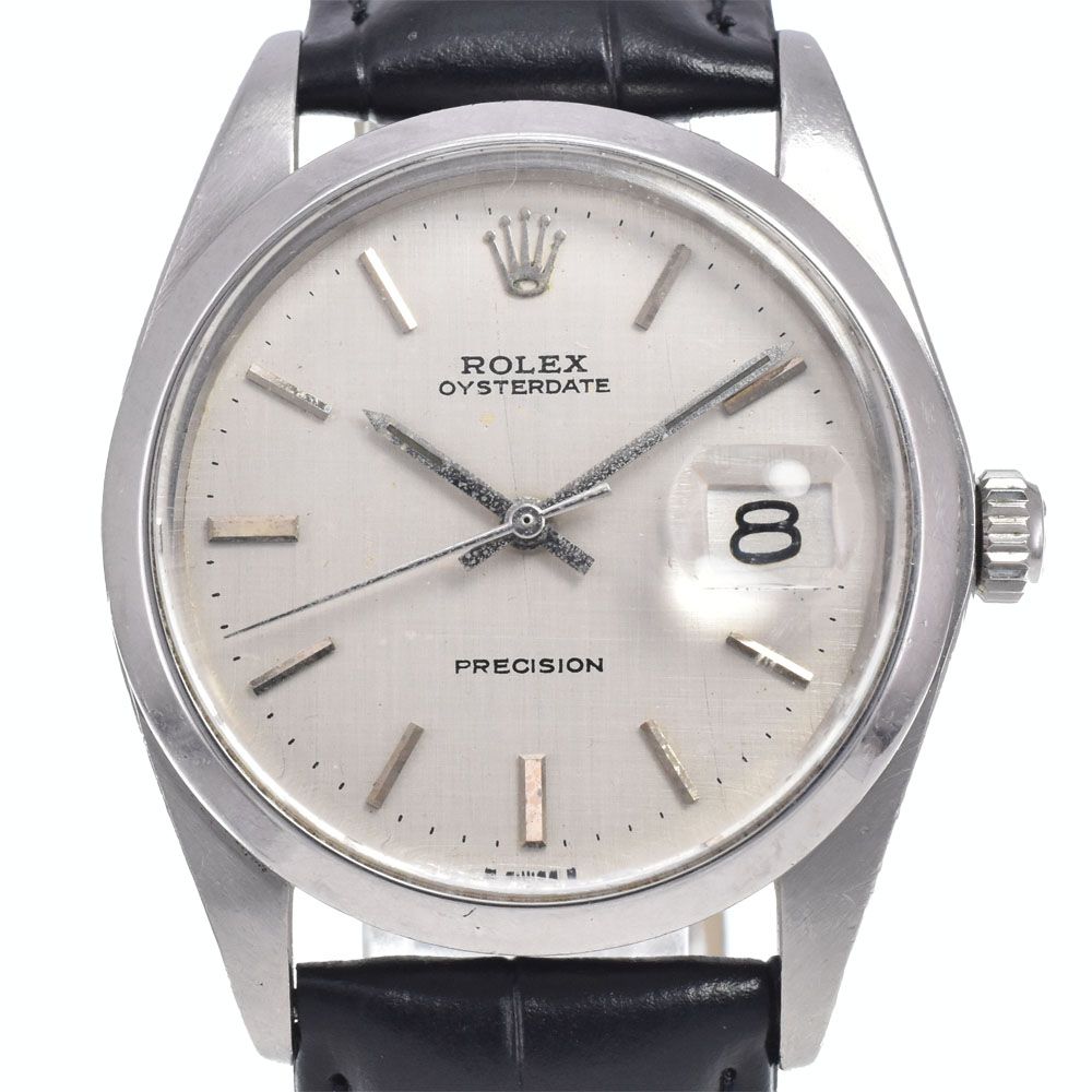 ロレックス ROLEX 6694 ヴィンテージ オイスターデイト プレシジョン Cal.1225 シルバー 手巻き メンズ 腕時計 N#147003