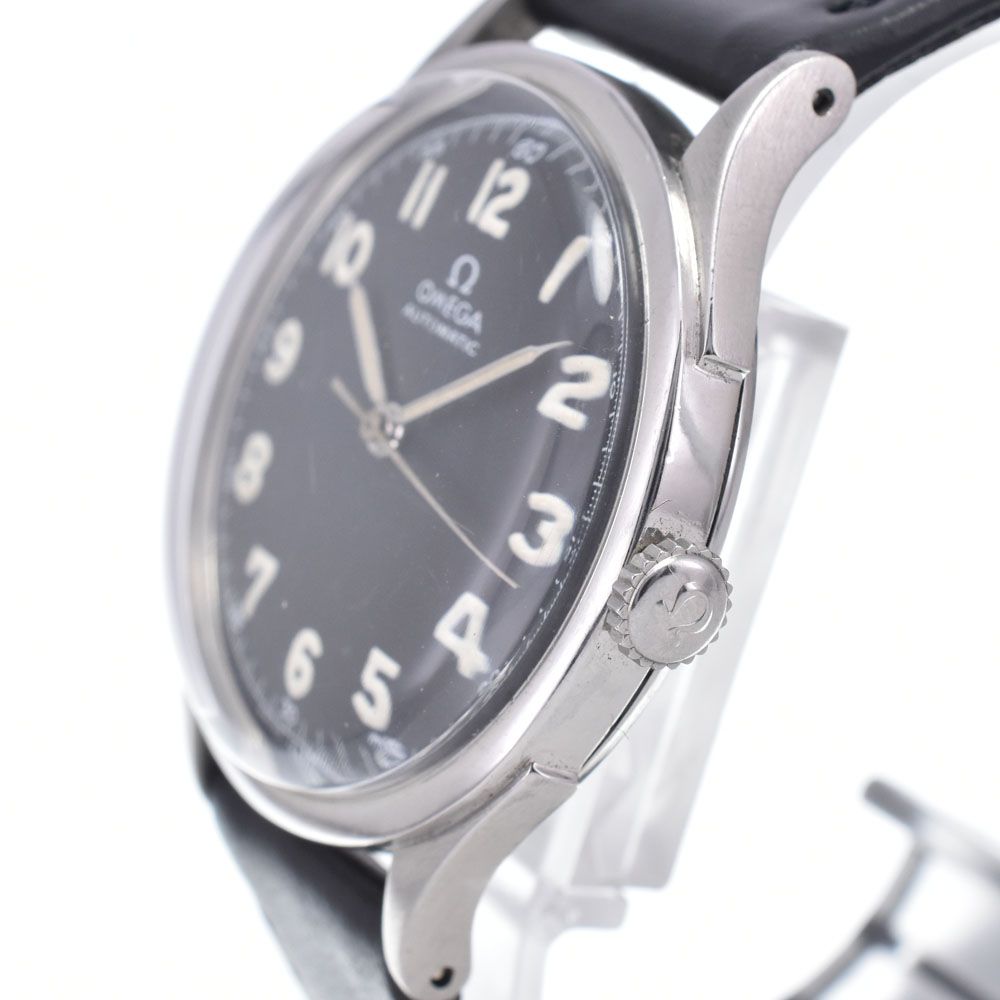 オメガ　OMEGA　自動巻　ハーフローター　ヴィンテージ オメガ OMEGA ヴィンテージ ハーフローター Cal.28.10RA ブラック 自動