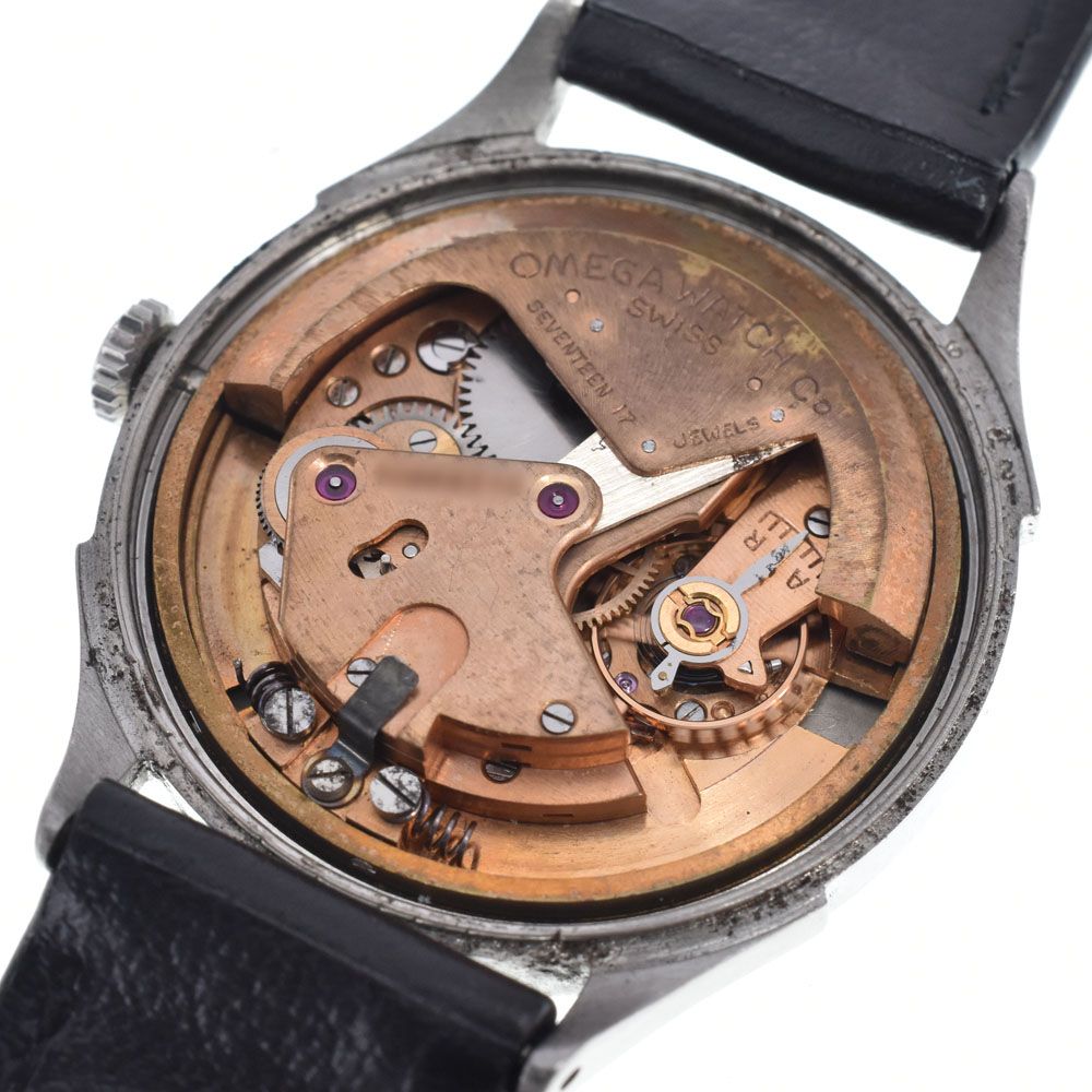オメガ OMEGA ヴィンテージ ハーフローター Cal.28.10RA ブラック 自動