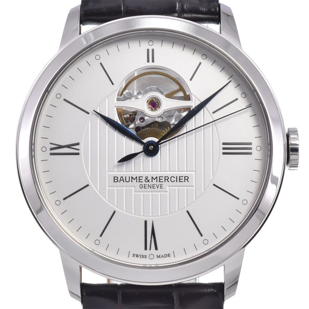 ボーム＆メルシェ Baume & Mercier 65802 クラシマ シルバー 自動巻き メンズ 美品 腕時計 N#148707