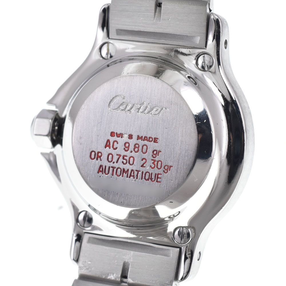 カルティエ CARTIER サントスオクタゴン ホワイト 自動巻き ユニ