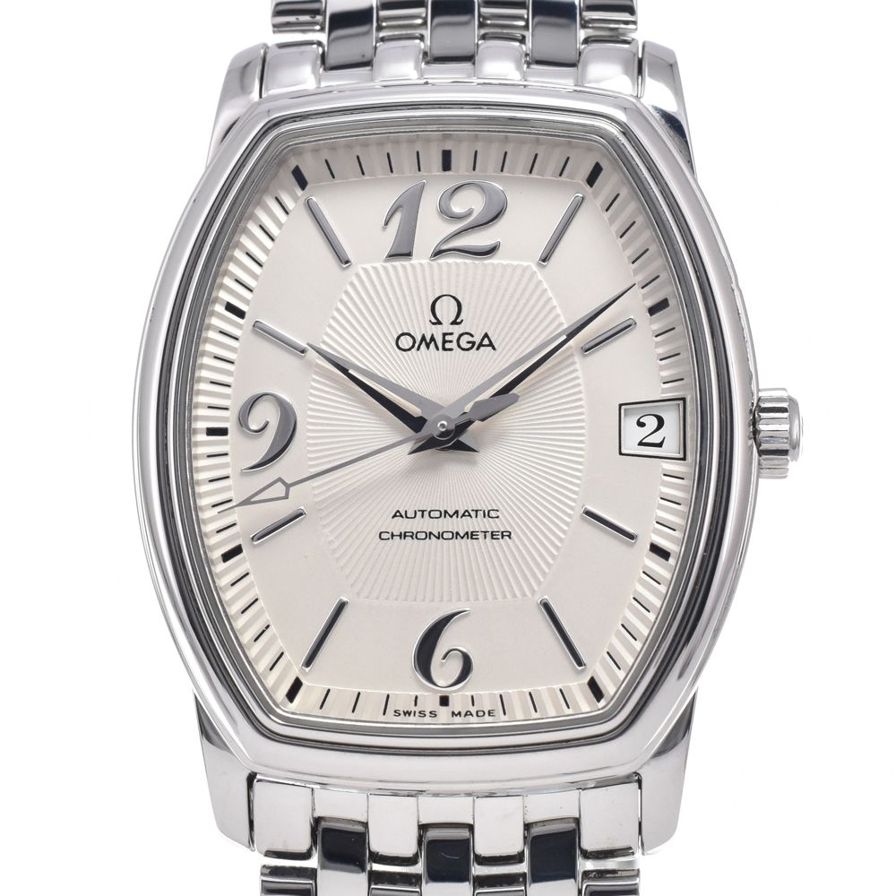 オメガ OMEGA 4503.31.0﻿0 デビル プレステージ トノー シルバー 自動巻き メンズ 美品 保証書付き 腕時計 N#148705