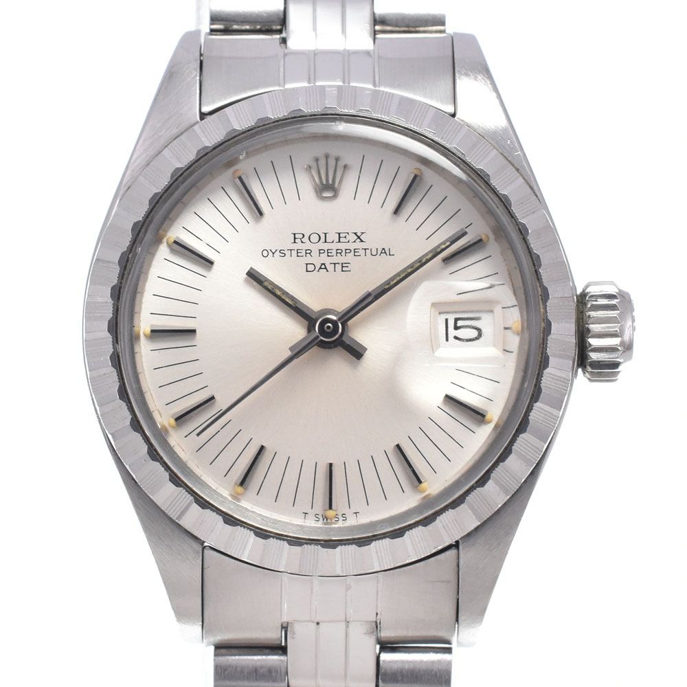 ロレックス ROLEX 6924 ヴィンテージ オイスターパーペチュアル Cal.2030 シグマダイヤル シルバー 自動巻き レディース 腕時計 N#148491