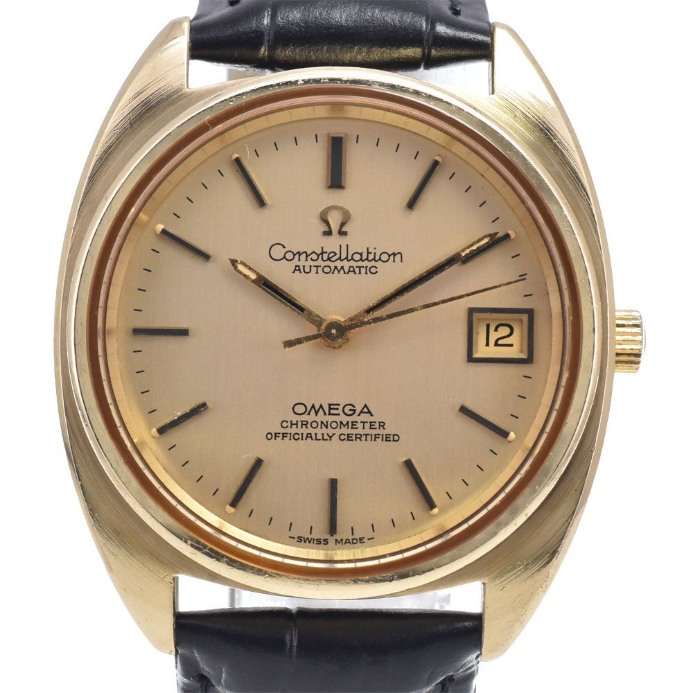 オメガ OMEGA 168.0056 ヴィンテージ コンステレーション キャップ ゴールド Cal.1011 ゴールド 自動巻き メンズ 良品 腕時計 N#146936
